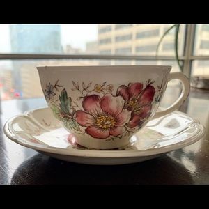 Johnson Bro’s “ Windsor flowers “ Tea cup & saucer